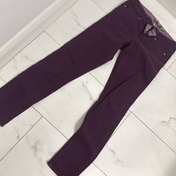 Paige Denim Skyline Skinny Jean - Purple - Ankle Cut - NEVER WORN - Size 26